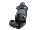 NRG Reclinable Sport Seats (Pair) The Arrow Black Vinyl w/ Pressed NRG logo w/ Black Stitch-1