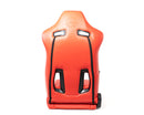 NRG Reclinable Sport Seats (Pair) The Arrow Red Vinyl w/ Pressed NRG Logo w/ Red Stitch-3