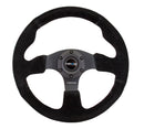 NRG Reinforced Steering Wheel (320mm) Suede w/Black Stitch-1