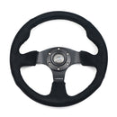 NRG Reinforced Steering Wheel (320mm) Alcantara Steering Wheel w/ Black Stitching-1