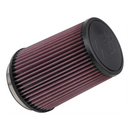 K&N Filter Universal Rubber Filter 4 inch Flange 5 3/8 inch Base 4 3/8 inch Top 7 inch Height-1