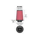 K&N Filter Universal Rubber Filter 4 inch Flange 5 3/8 inch Base 4 3/8 inch Top 7 inch Height-2