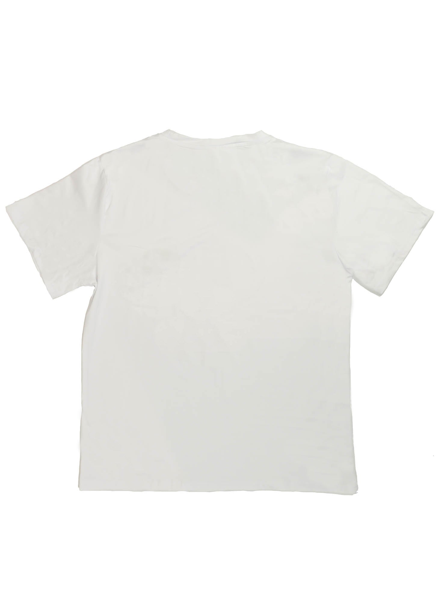 A white Porsche T-Shirt for men. Photo is the back of the shirt with an embroidered RWB Porsche 930 911 Turbo Stella Artois. Fabric composition is 100% polyester. The material is very stretchy, soft, comfortable, breathable, and non-transparent. The style of this shirt is short sleeve, with a crewneck neckline.