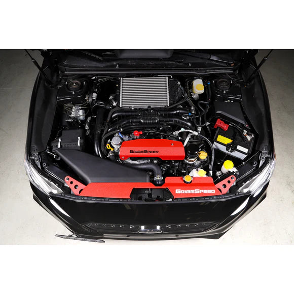 Grimmspeed Radiator Shroud Red For Subaru 15-21 WRX/STI GrimmSpeed - 0