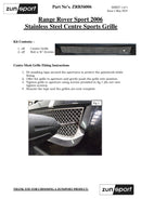Zunsport Range Rover Sport - Centre Grille - Black finish-2