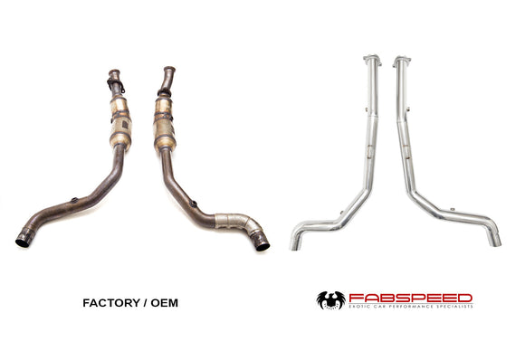 Fabspeed Range Rover 5.0-liter Supercharged V8 Primary Cat Bypass Downpipes
