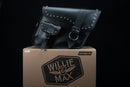 Willie & Max Universal Ranger Studded Large Slant Saddlebags (16 in L x 11 in H x 6.5 in W) - Black-2