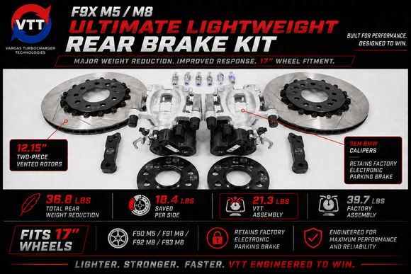 VTT F9X M5/M8 Ultimate Lightweight Rear Brake Kit