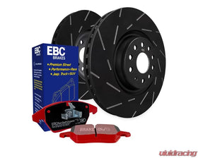 EBC Brakes Front S4 Kits Redstuff Pads & USR Rotors Audi Q5 FY 2.0 Turbo Petrol 2018-2023