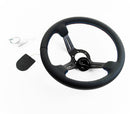 Renown Chicane Motorsport Black Perforated Leather Tricolor Stitching Steering Wheel | ChiMP-1