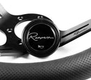 Renown Chicane Motorsport Black Perforated Leather Tricolor Stitching Steering Wheel | ChiMP-4