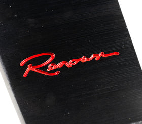 Renown Time Trial Competition Black Leather Rosso Red Stitching (W/ Rosso Red Center Line) Steering Wheel | TTRLCr12 - 0