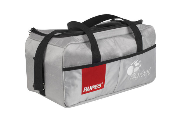 RUPES Semi rigid carrying bag for BigFoot rotary tools. Silver with embroidered