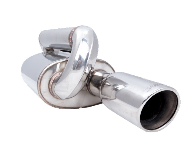 Xforce 2.25 Inch Oval Twin Loop Muffler Left Inlet