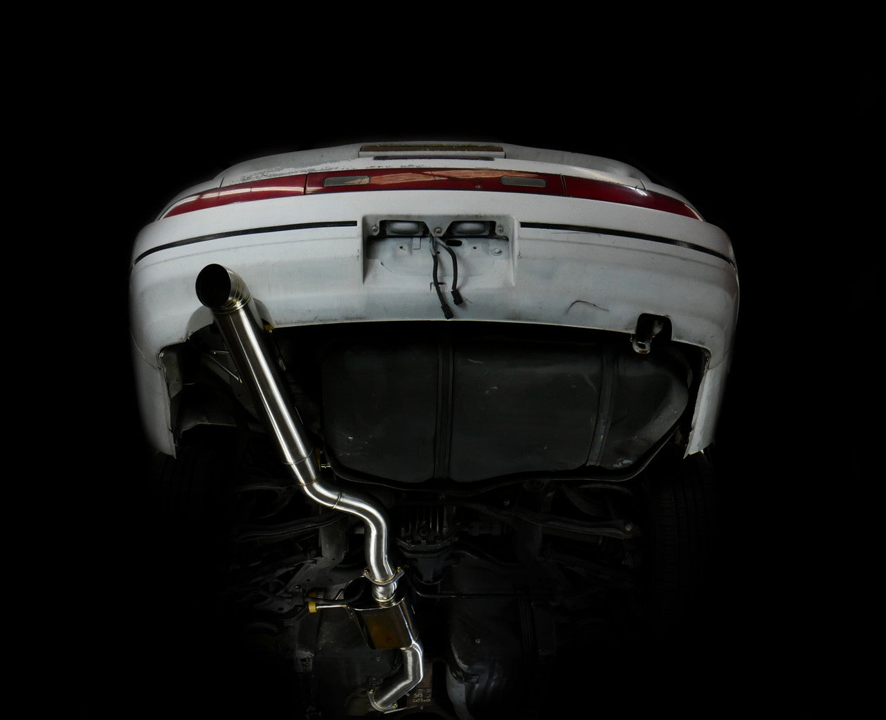 ISR Performance Series II - EP Single Tip Blast Pipe Exhaust - Resonated - 89-94 Nissan 240sx (S13) - 0