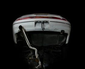 ISR Performance Series II - EP Single Tip Blast Pipe Exhaust - Resonated - 89-94 Nissan 240sx (S13) - 0