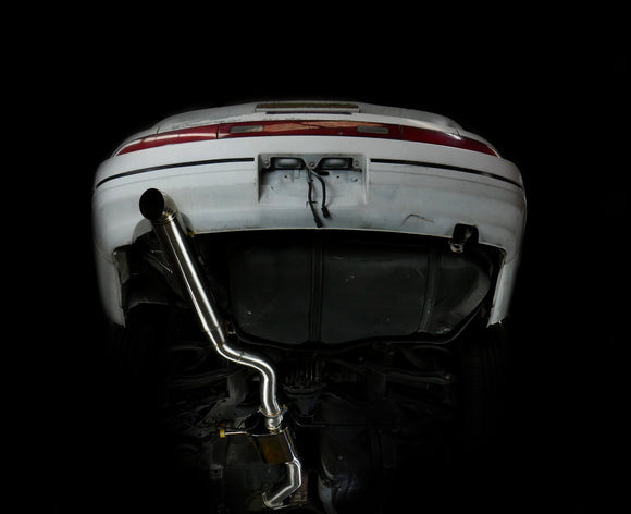 ISR Performance Series II - EP Single Tip Blast Pipe Exhaust - Resonated - 89-94 Nissan 240sx (S13)
