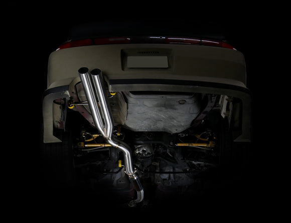 ISR Performance Series II EP Dual Blast Pipe Exhaust System - Resonated- Nissan 240sx 95-98 (S14)