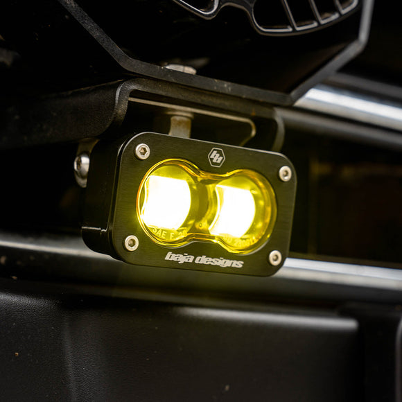 Baja Designs Universal S2 SAE Spot LED (Pair) - Amber