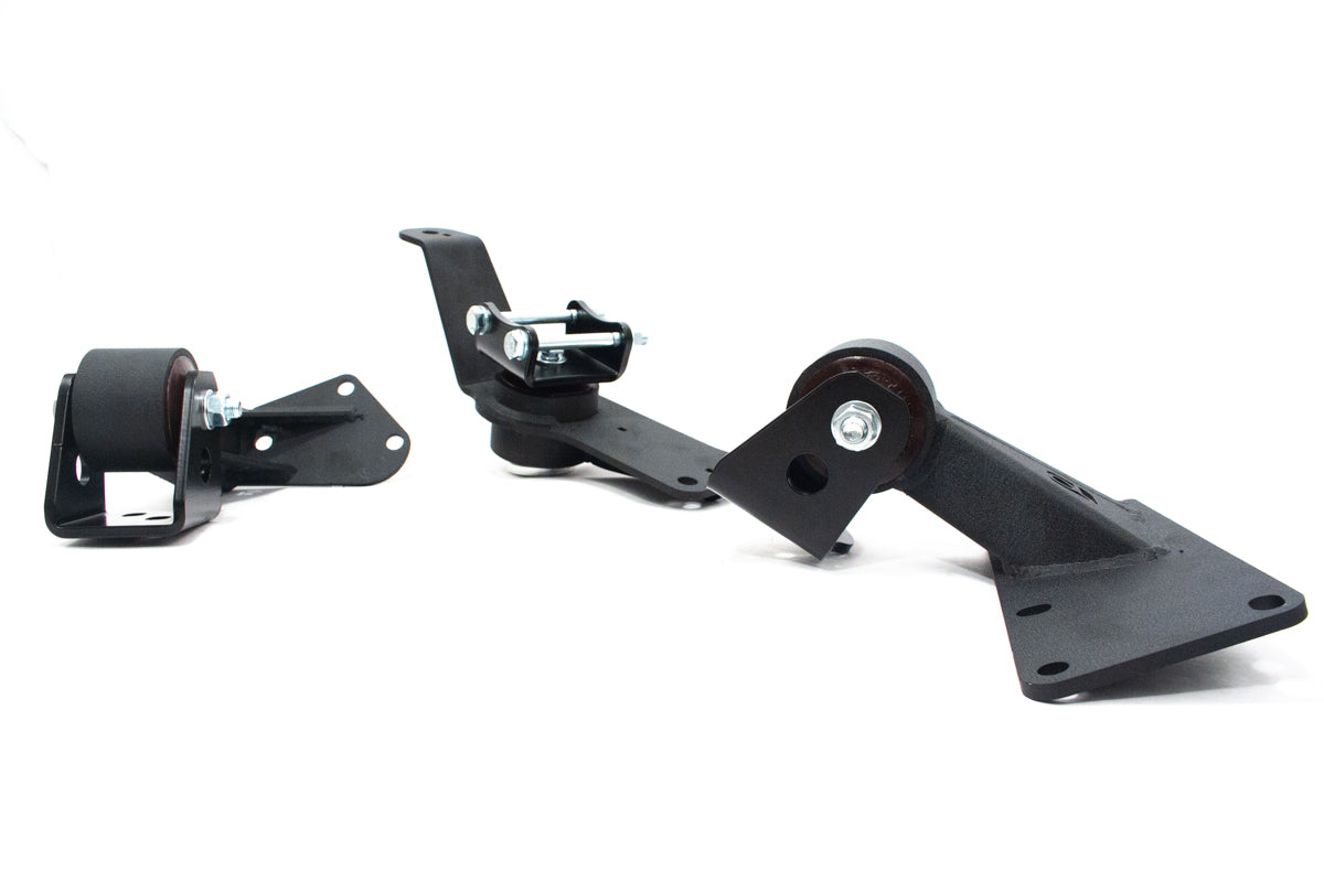 Innovative 00-09 S2000 Convestion Mount Kit (J-Series/Manual) Black Steel Mounts 95A Bushings - 0