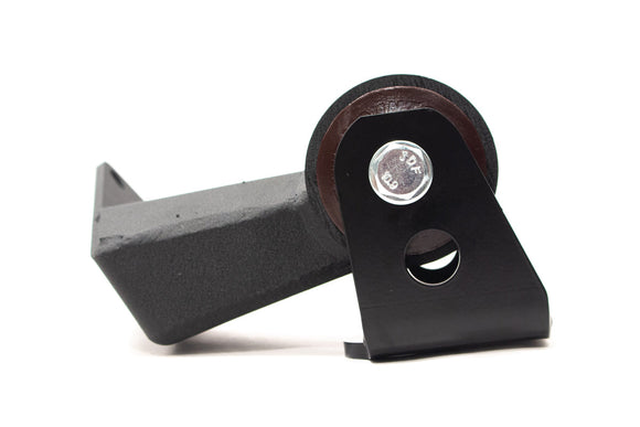 Innovative 00-09 S2000 Convestion Mount Kit (J-Series/Manual) Black Steel Mounts 95A Bushings