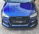 Flow Designs S3 8V Sedan Facelift Front Lip Splitter & Mounting Brace-9