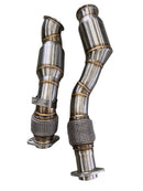 Active Autowerke BMW S58 F97/F98 X3M/X4M Downpipes w GESI CAT-1