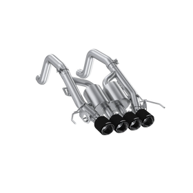 MBRP 14-19 Corvette 6.2L (NPP Models Only) T304SS 3in Cat-Back Dual Split w/ Quad Carbon Fiber Tips