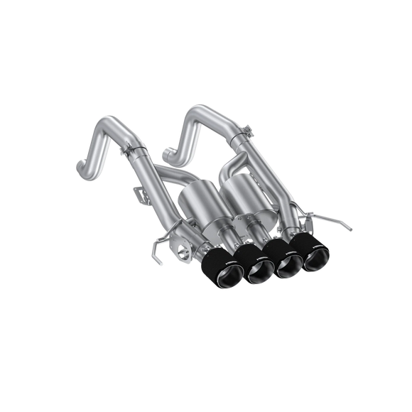 MBRP 14-19 Corvette 6.2L (NPP Models Only) T304SS 3in Cat-Back Dual Split w/ Quad Carbon Fiber Tips