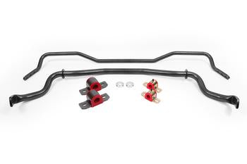 BMR 15-17 S550 Mustang Front & Rear Sway Bar Kit w/ Bushings - Black Hammertone