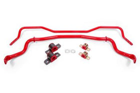 BMR 15-17 S550 Mustang Front & Rear Sway Bar Kit w/ Bushings - Red