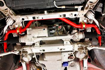 BMR 16-17 6th Gen Camaro Front Hollow 32mm Non-Adj. Sway Bar Kit - Red - 0