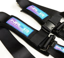 NRG SFI 16.1 5PT 3in Seat Belt Harness with Pads / Latch Link - Black-3