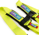 NRG SFI 16.1 5PT 3in Seat Belt Harness with Pads / Latch Link - Neon Green-3