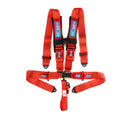 NRG SFI 16.1 5PT 3in Seat Belt Harness with Pads / Latch Link - Red-1