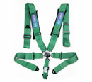 NRG 5PT 3in. Seat Belt Harness / Cam Lock - Green-1