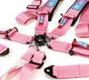 NRG 5PT 3in. Seat Belt Harness / Cam Lock - Pink-2