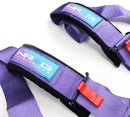 NRG SFI 16.1 5Pt 3 Inch Seat Belt Harness with Pads / Cam Lock - Purple-3