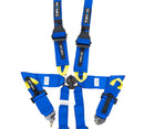 NRG FIA 6pt 2in. Shoulder Belt for HANS Device/ Rotary Cam Lock Buckle/ 3in. Waist Belt - Blue-1