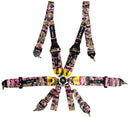 NRG FIA 6pt 2in. Shoulder Belt for HANS Device/ Rotary Cam Lock Buckle/ 3in. Waist Belt - Pink Camo-1