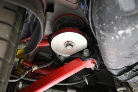 BMR 08-18 Dodge Challenger Rear Cradle Bushing Kit Polyurethane - Red - 0