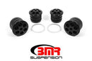 BMR 08-18 Dodge Challenger Aluminum Rear Cradle Bushings Kit - Black Anodized-1