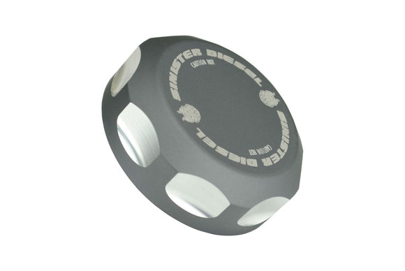 Sinister Diesel 01-16 GM Duramax 6.6L Coolant Reservoir (Degas) Cap - Gray