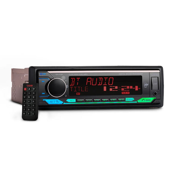 DS18 Single Din Headunit Full DSP Bluetooth USB 3 Zones RGB illumination Built-In AMP 240 Watts RMS