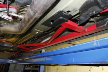 BMR 05-14 S197 Mustang Weld-On Boxed Subframe Connectors - Black Hammertone