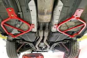 BMR 14-17 Chevy SS Sedan Bolt-On Subframe Connectors - Red - 0