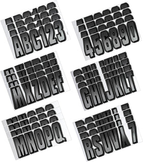 Hardline Boat Lettering Registration Kit 3 in. - 300 Silver/Black