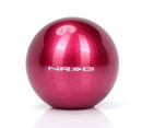 NRG Fushia Sparkly Painted Titanium Round Shifter Heavy Weight-1