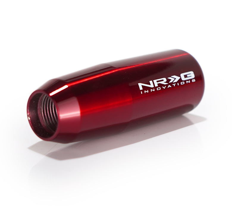 NRG Universal Short Shifter Knob - 3.5in. Length / Heavy Weight .85Lbs. - Red - 0