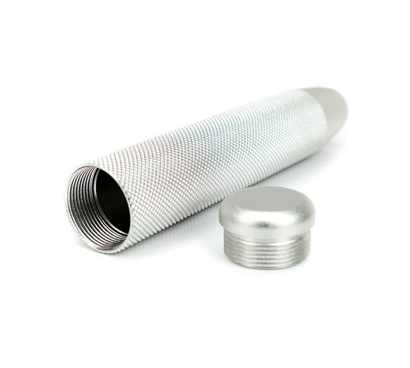 NRG Shift Knob Knurl Hidden Gem Long Silver